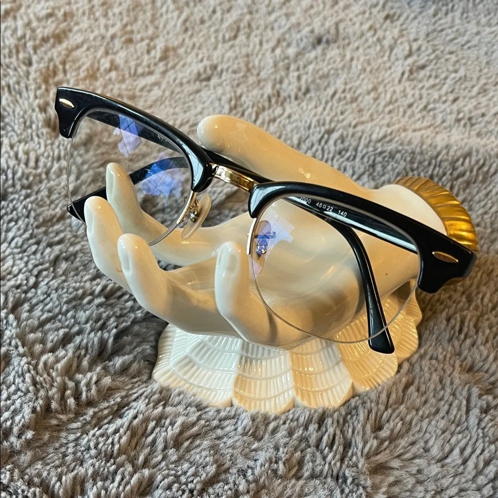 GUC. Ray-Ban 4354V Black and Gold Glasses. LENSES WILL NEED TO CHANGED